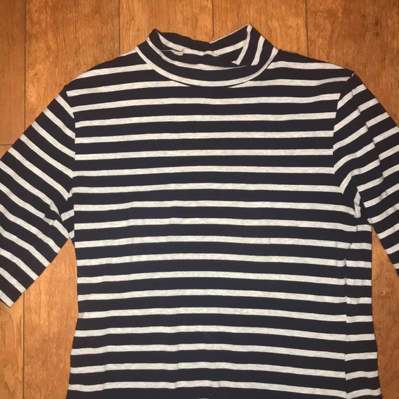 ⚡️Sale⚡️Blue and Gray Gap Mock Neck Dress - Picture 3 of 3